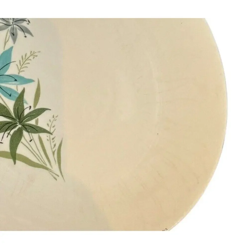 Tiger Lily Floral Bread Butter Plates (3) ~ 7.5” VTG Sabin China (unmarked) READ